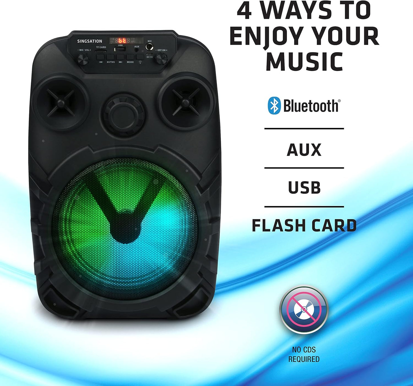 8 Inches All In One Karaoke System With Wireless Microphone & Remote - HT583