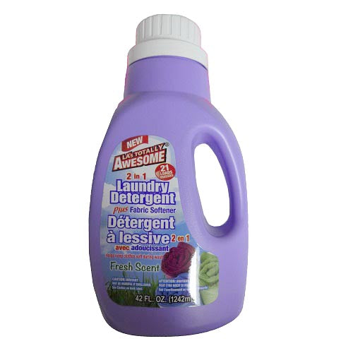 42 Oz LA's Totally Awesome 2 in 1 Laundry Detergent & Fabric Softener, Fresh Scent - AW364