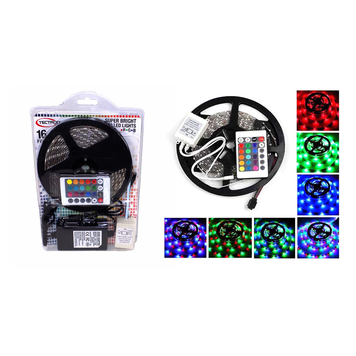 16 Ft Led Strip Light With Remote Control & Ac/Dc Adaptor - FL5M