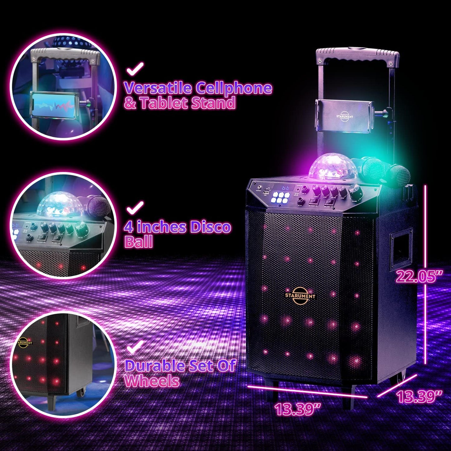 STARUMENT Portable Karaoke Machine - HT500