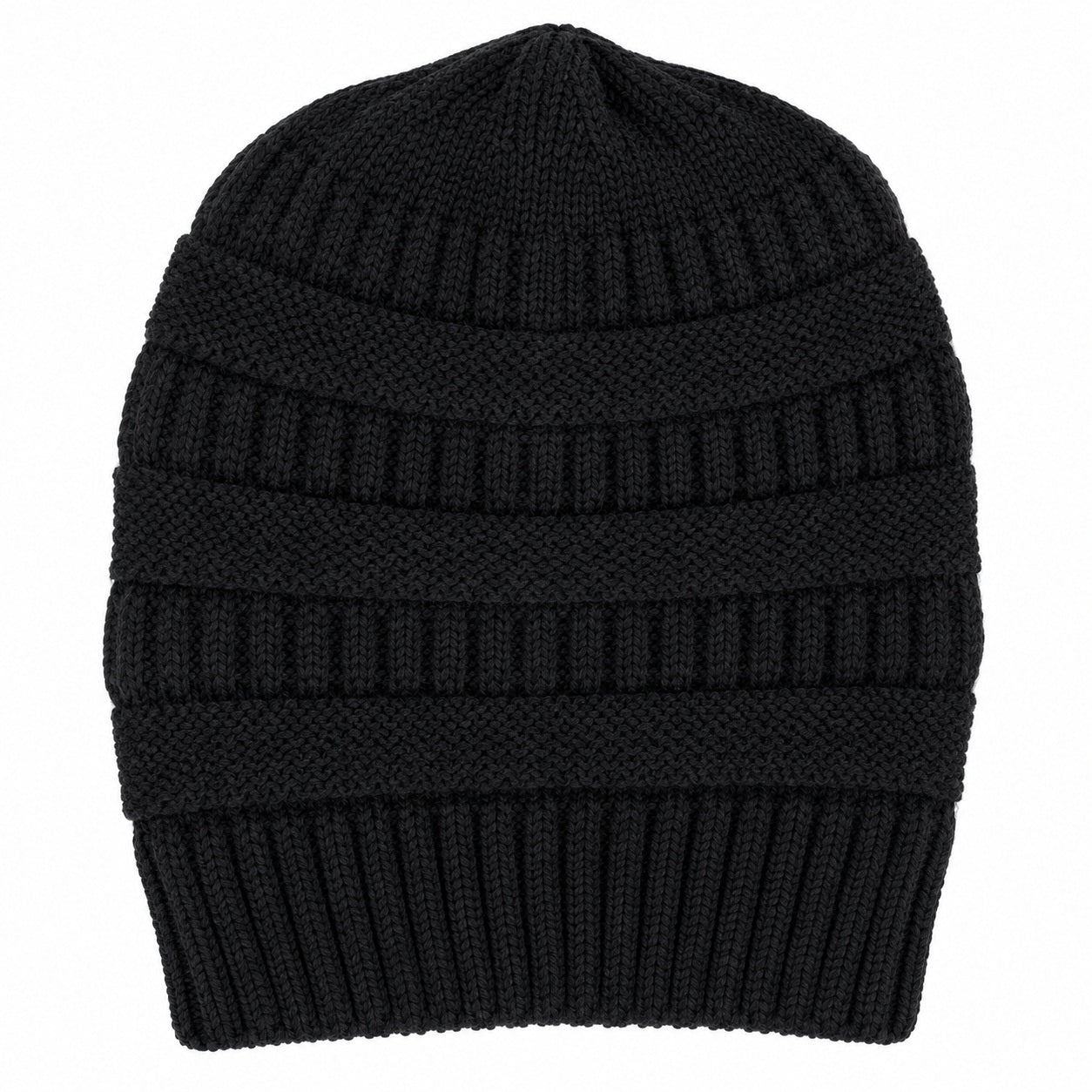Messy Bun Knitted Beanie Hat - MBEANIE