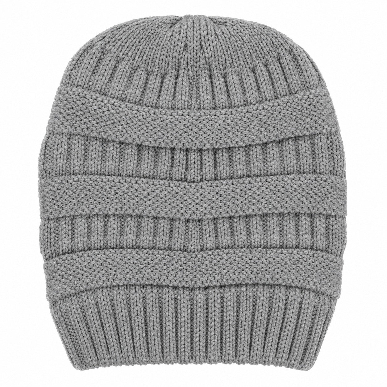 Messy Bun Knitted Beanie Hat - MBEANIE