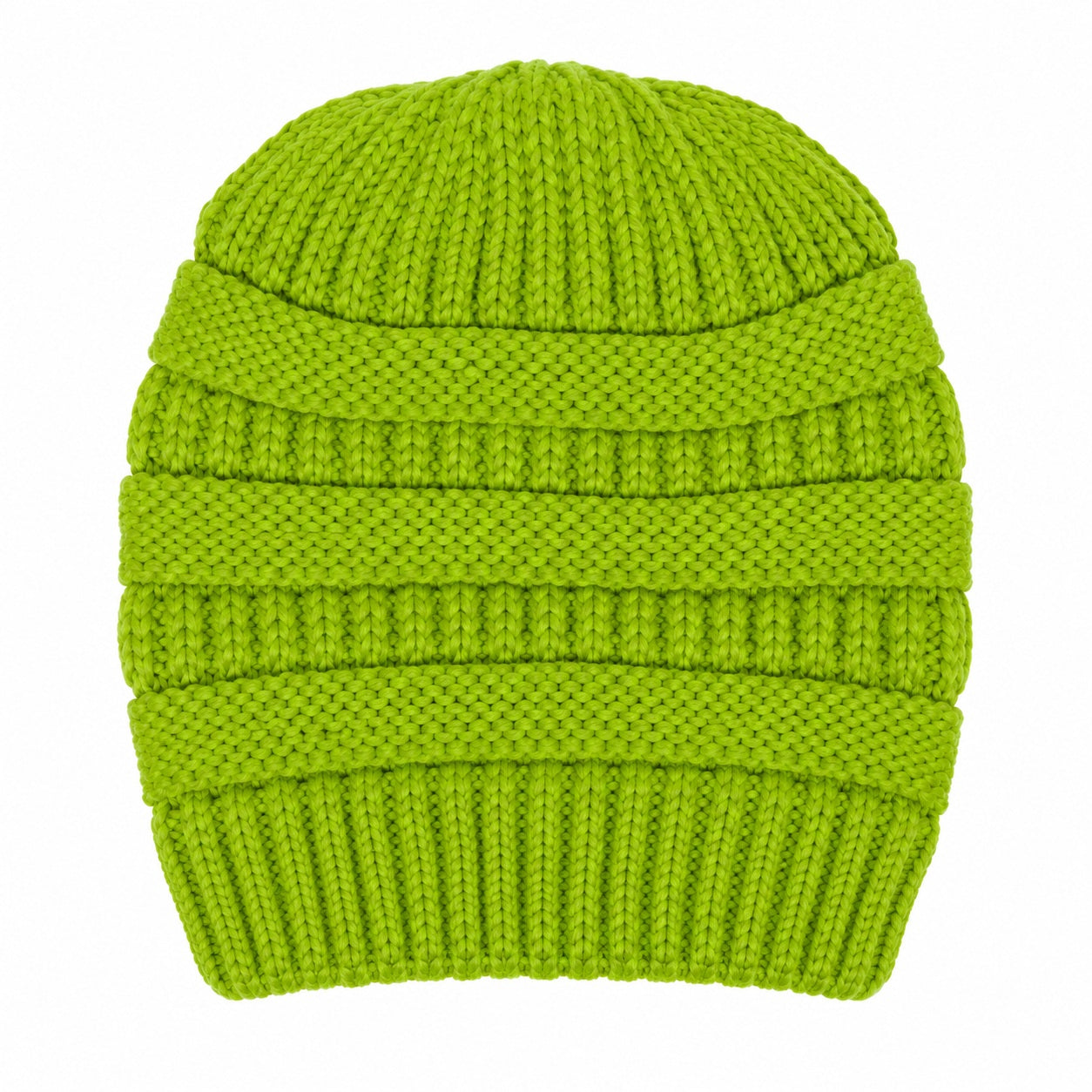 Messy Bun Knitted Beanie Hat - MBEANIE