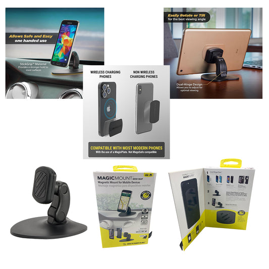 SCOSCHE Phone Magnetic Mount for Car Dash or Table - MMAGMS2