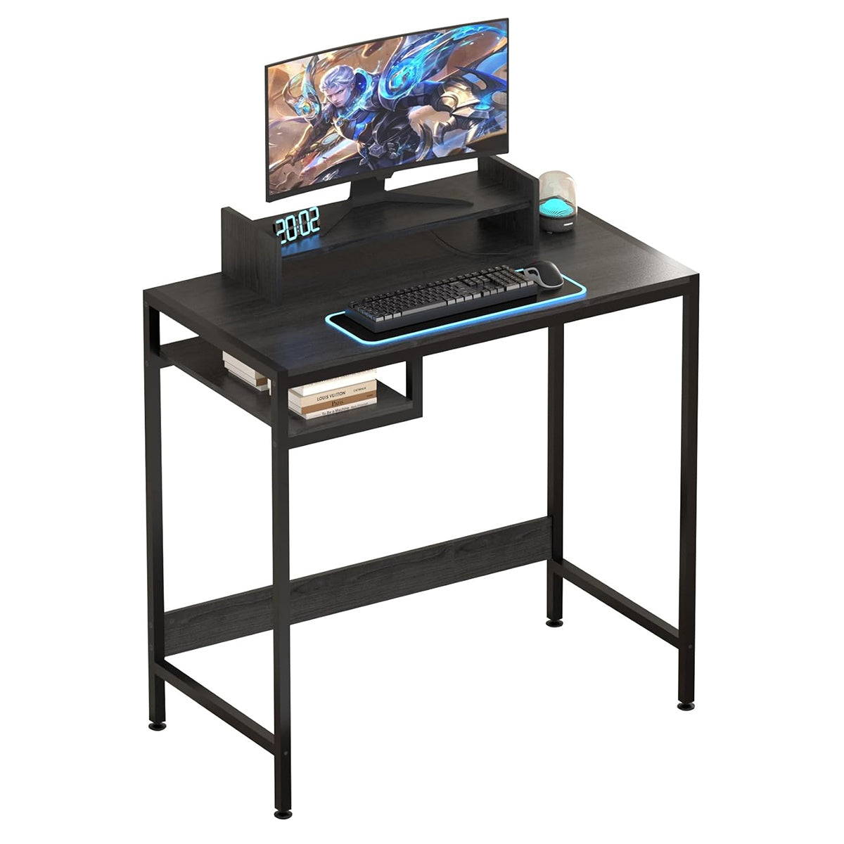 MINOSYS 32 Inches Office Desktop With Storage annd Monitor Stand - MTABLE32