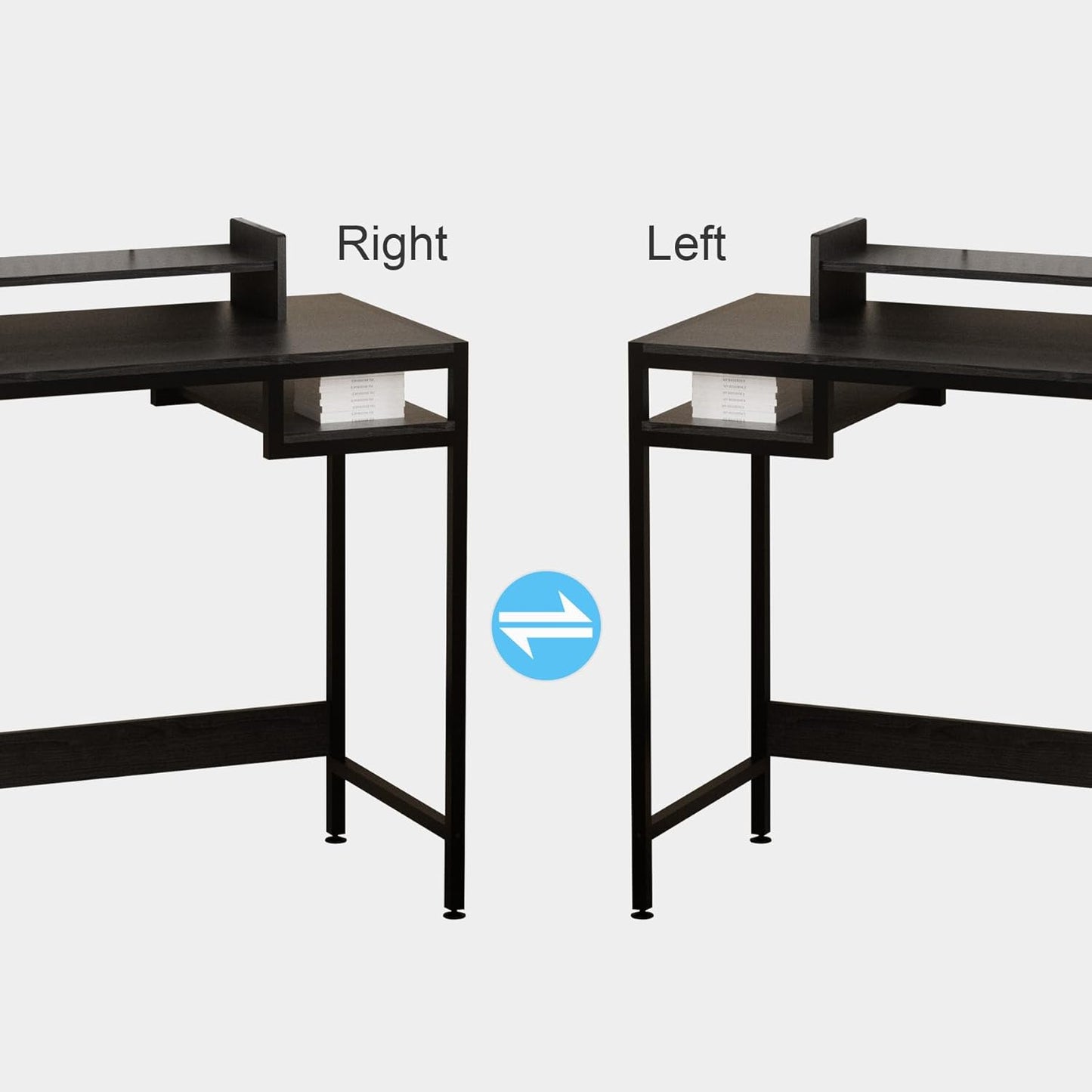 MINOSYS 32 Inches Office Desktop With Storage annd Monitor Stand - MTABLE32