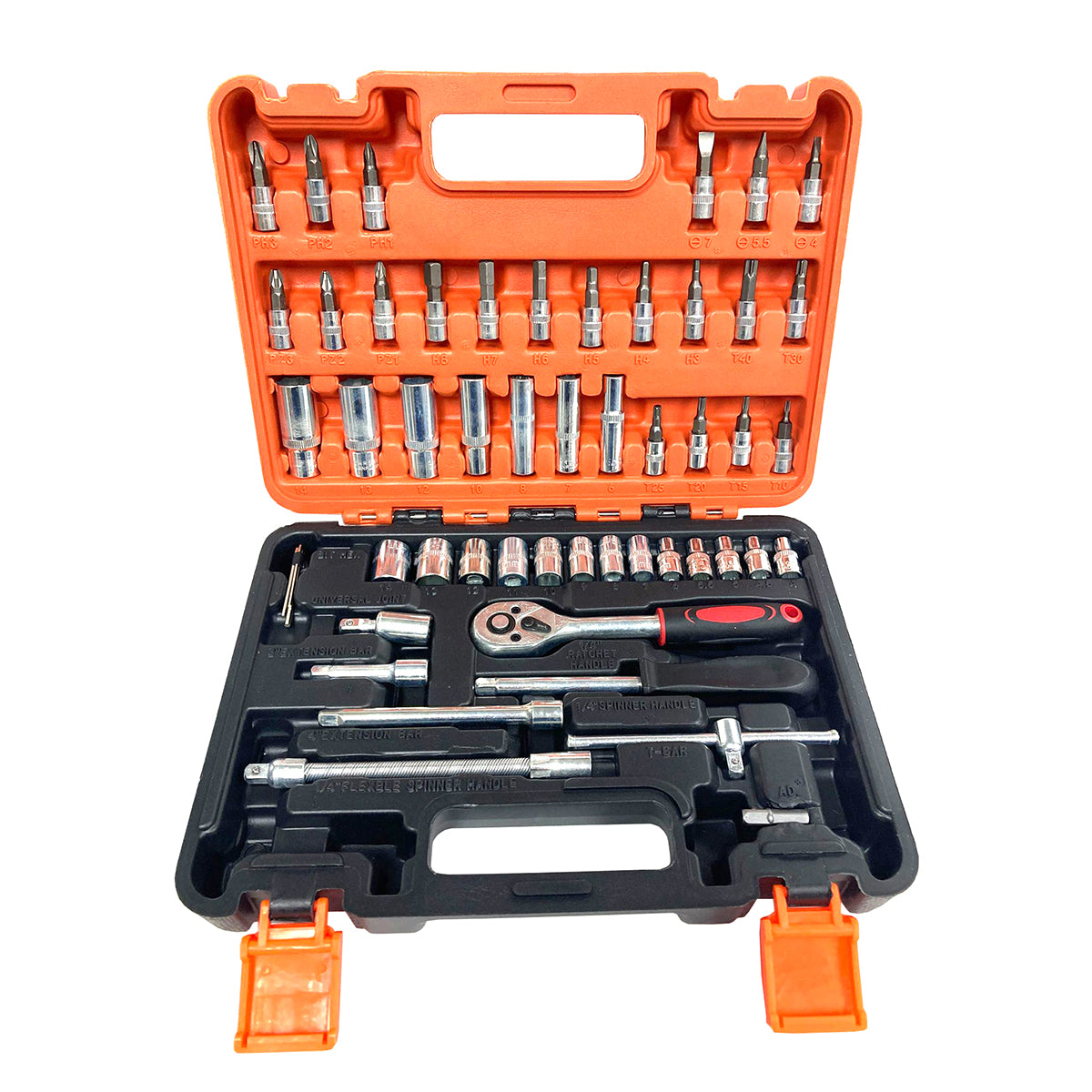 53 Pcs Mechanical Tool Kit Chrome Vanadium Steel Manual Tool Kit - MTOOL53