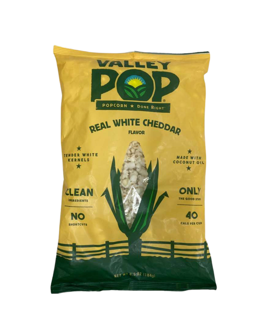 VALLEY POP 6.5 oz White Cheddar Popcorn - GVAL6953