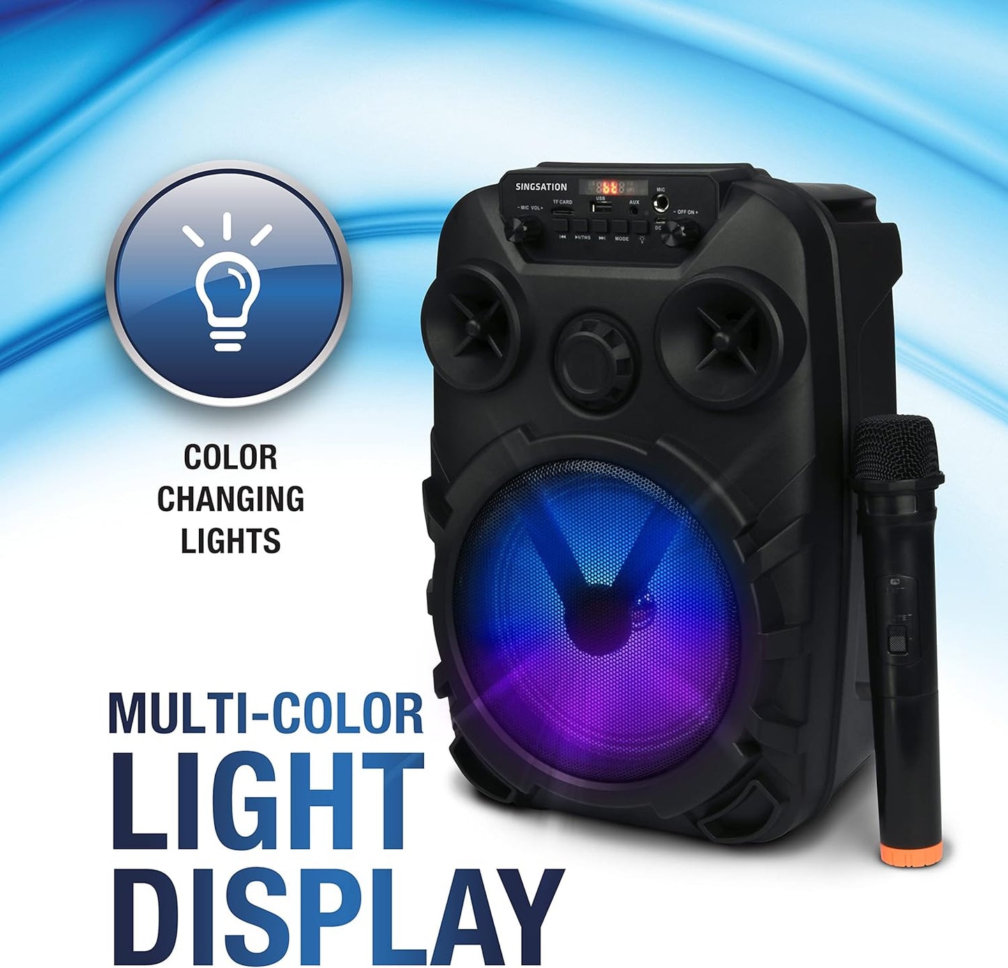 8 Inches All In One Karaoke System With Wireless Microphone & Remote - HT583