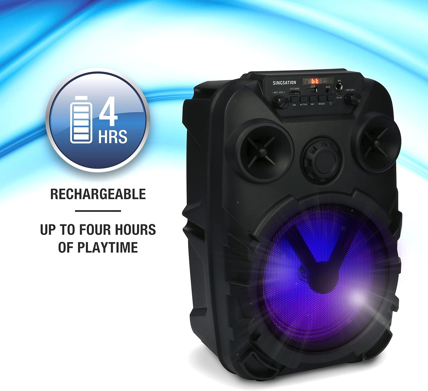 8 Inches All In One Karaoke System With Wireless Microphone & Remote - HT583