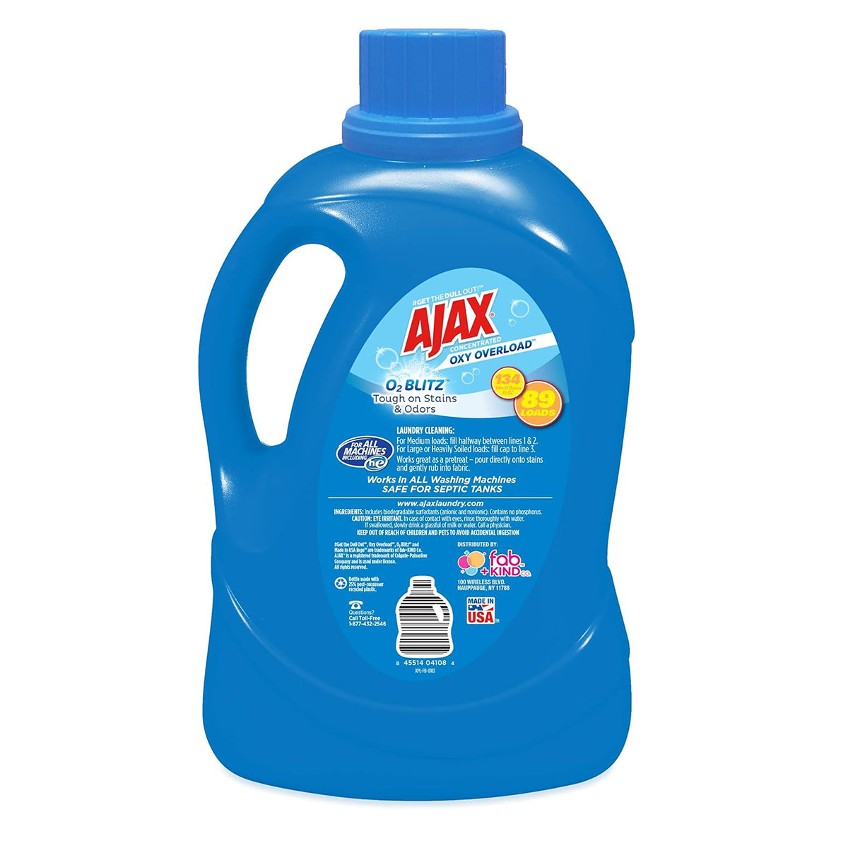 134 Oz Ajax Fresh Burst Oxy Overload Laundry Detergent - AJAXX42A