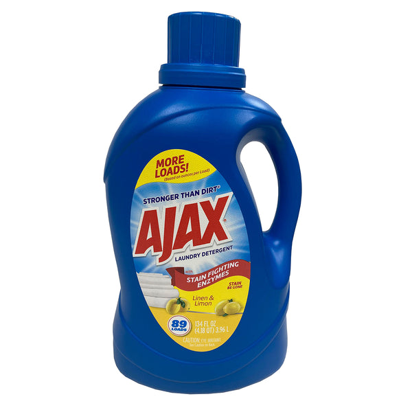 134 Oz Ajax Linen and Limon SBG Advanced Laundry Detergent