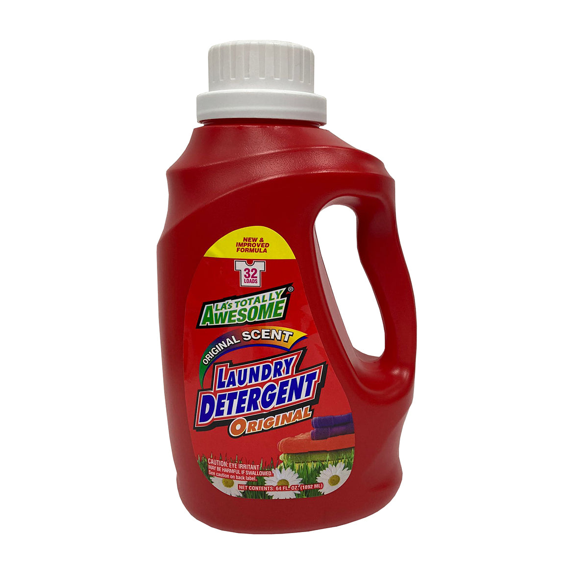 64 Oz LA's Totally Awesome Laundry Detergent Liquid, Original (Red) - AW233