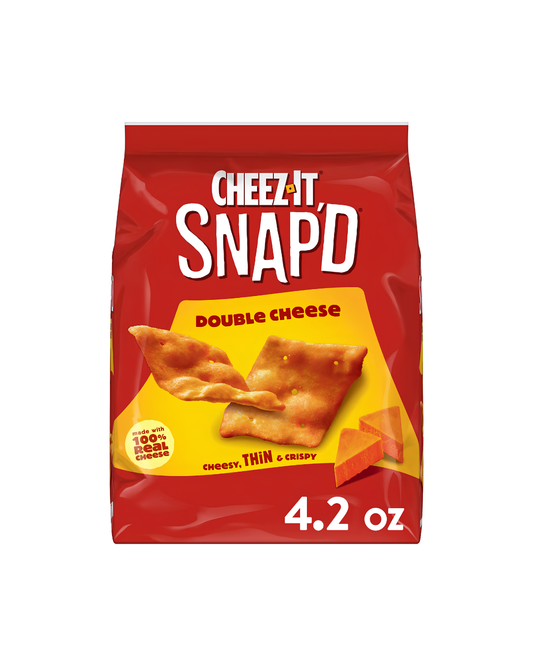 CHEEZ IT SNAPD DOUBLE CHEESE, 4.2oz GCHEEZIT425