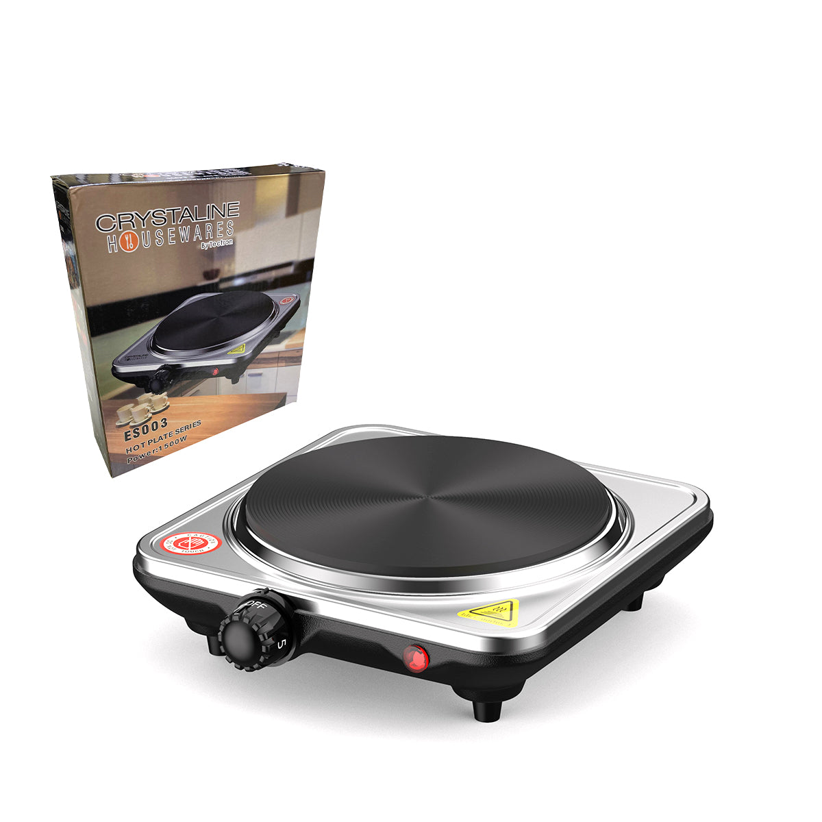 Single Burner 1500W / Stainless Steel UL Hot Plate - ES003