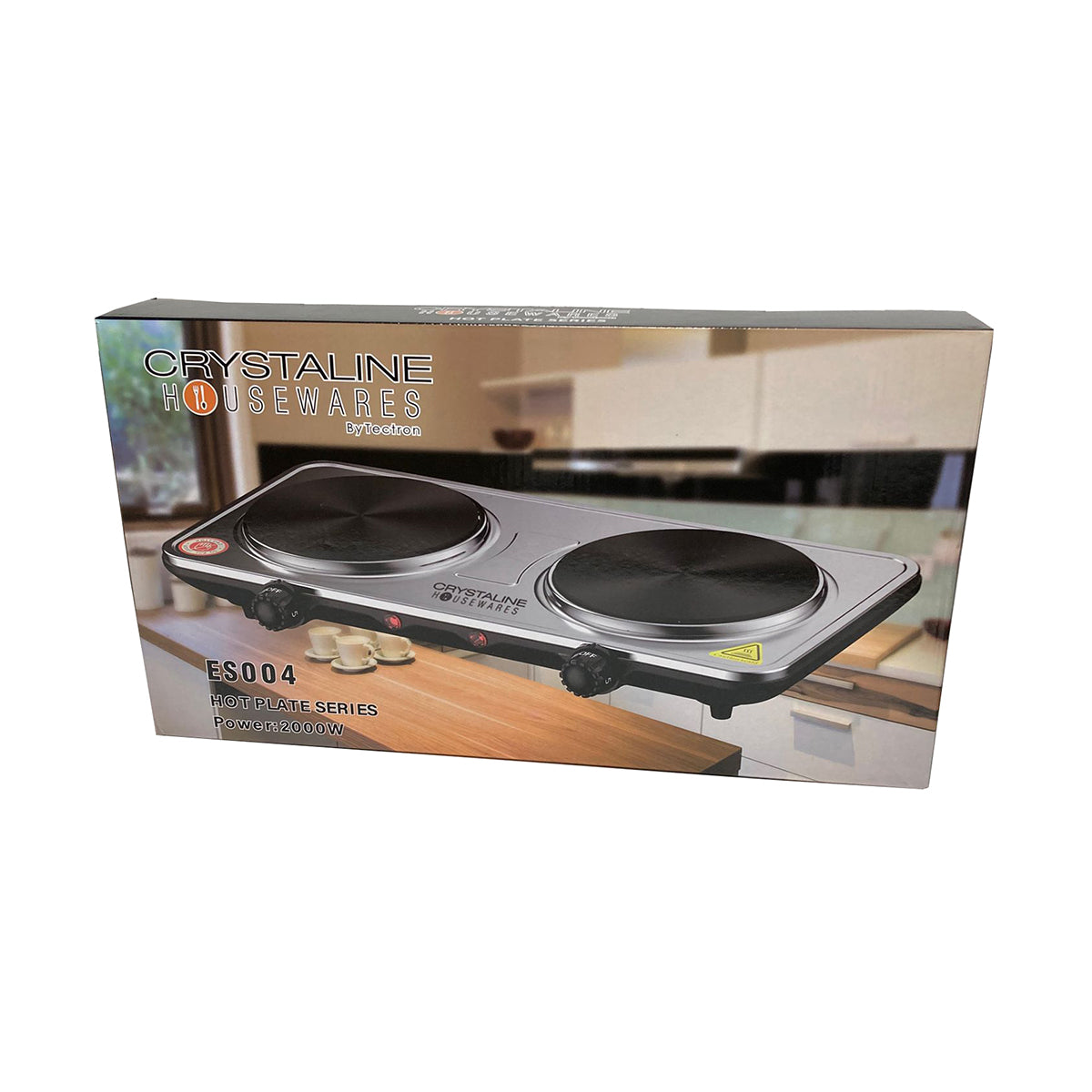 Double Burner 1000W+1000W / Stainless Steel UL - ES004