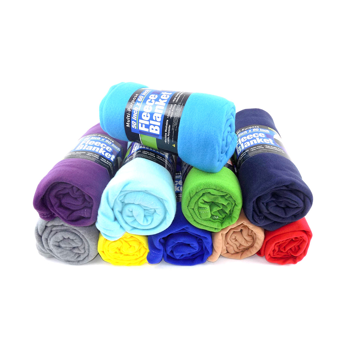 50 X 60” Fleece Blanket (Assorted Plain Color) - FLEECE1