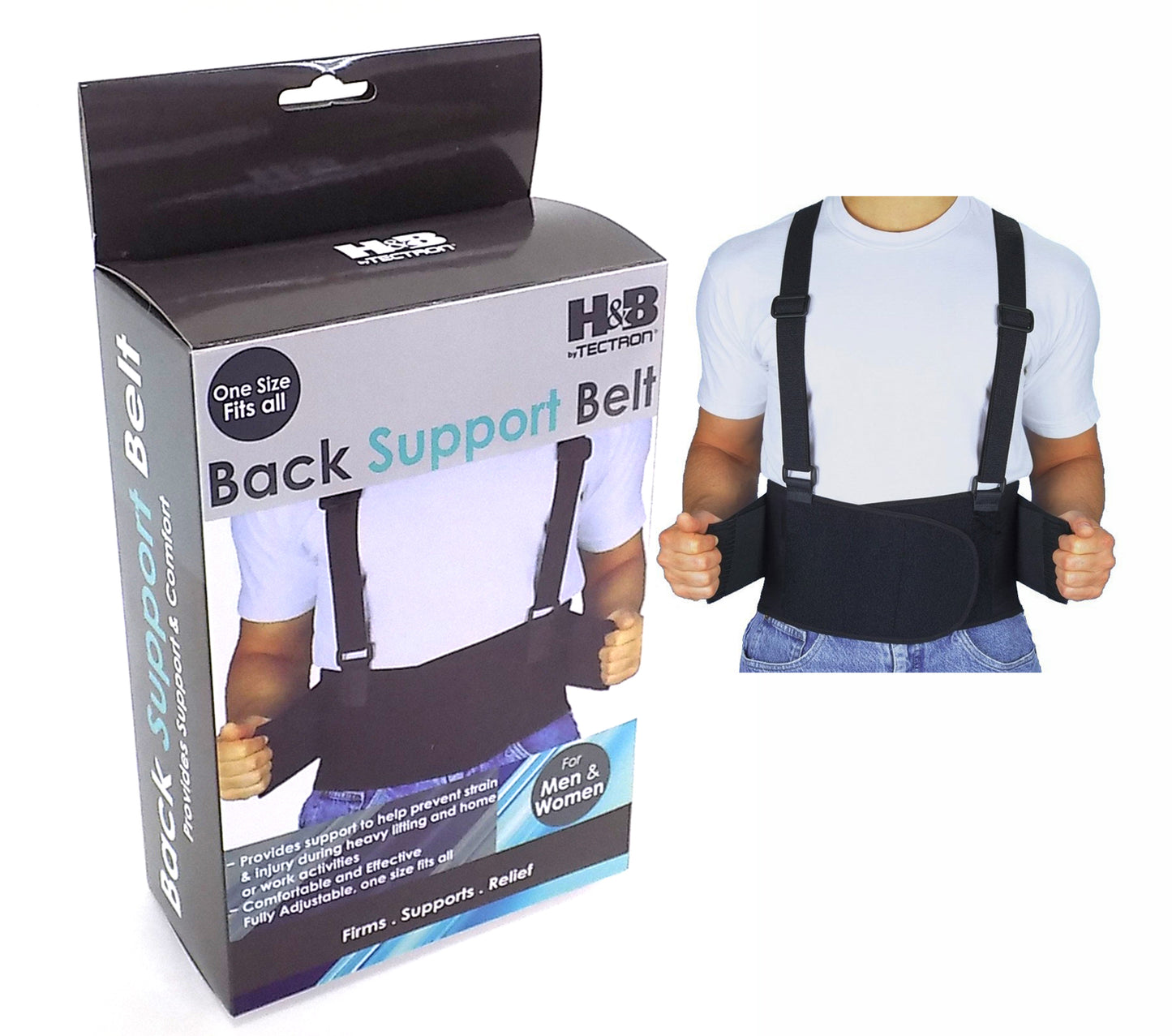 Back Support Belt Assorted Sizes S, M, L, XL, XXL - HC109ASSTD