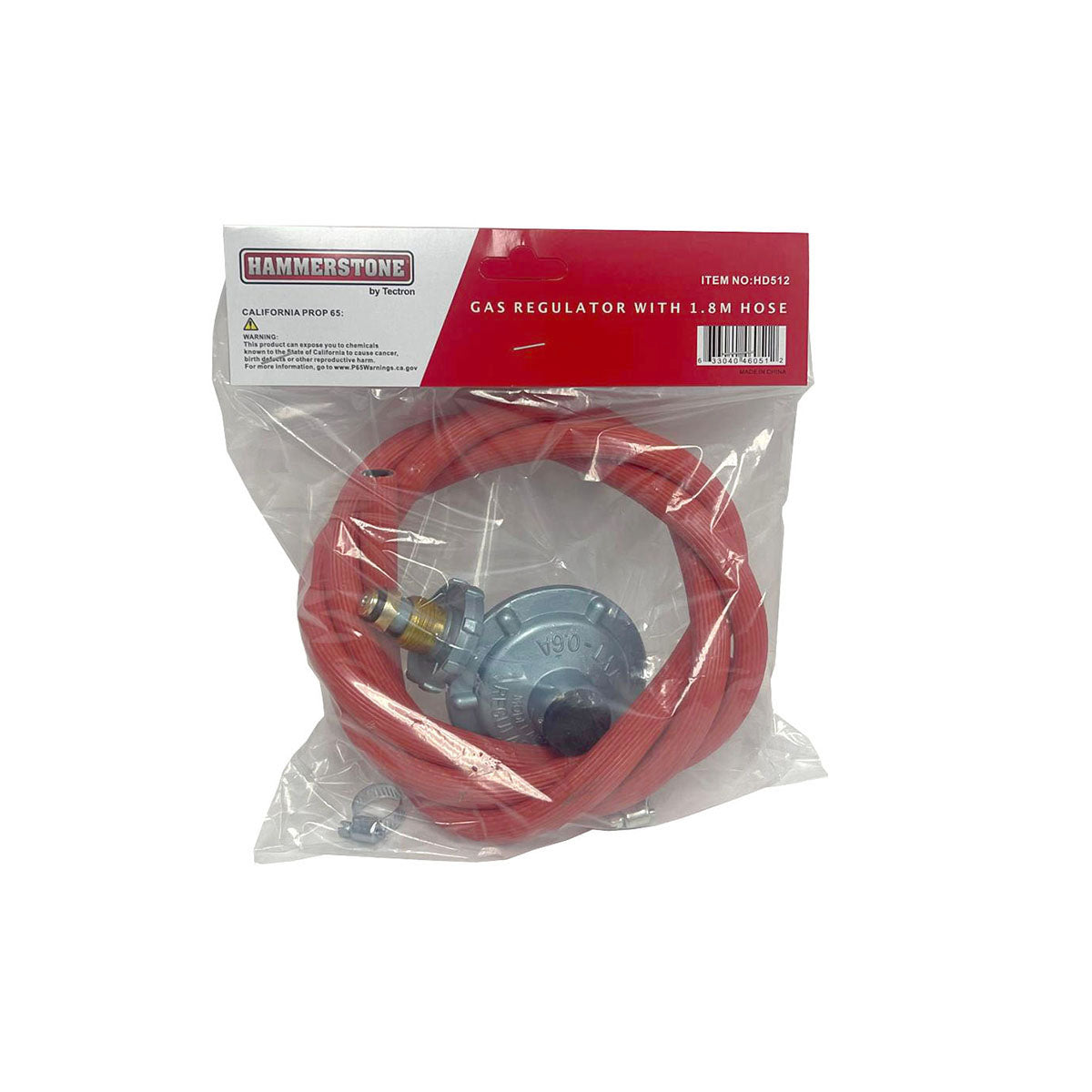 Gas Regulator With 1.8M Hose - HD512