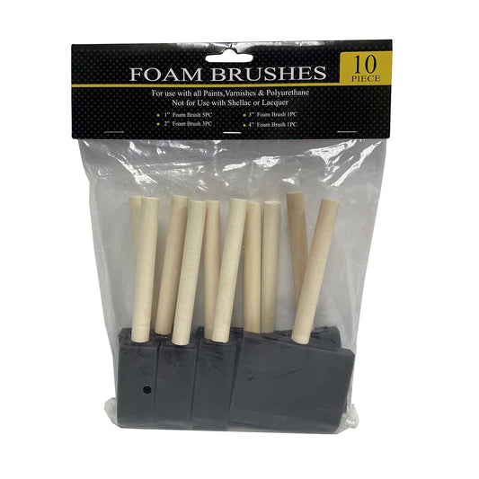 Foam Brush 10Pc - HDF10