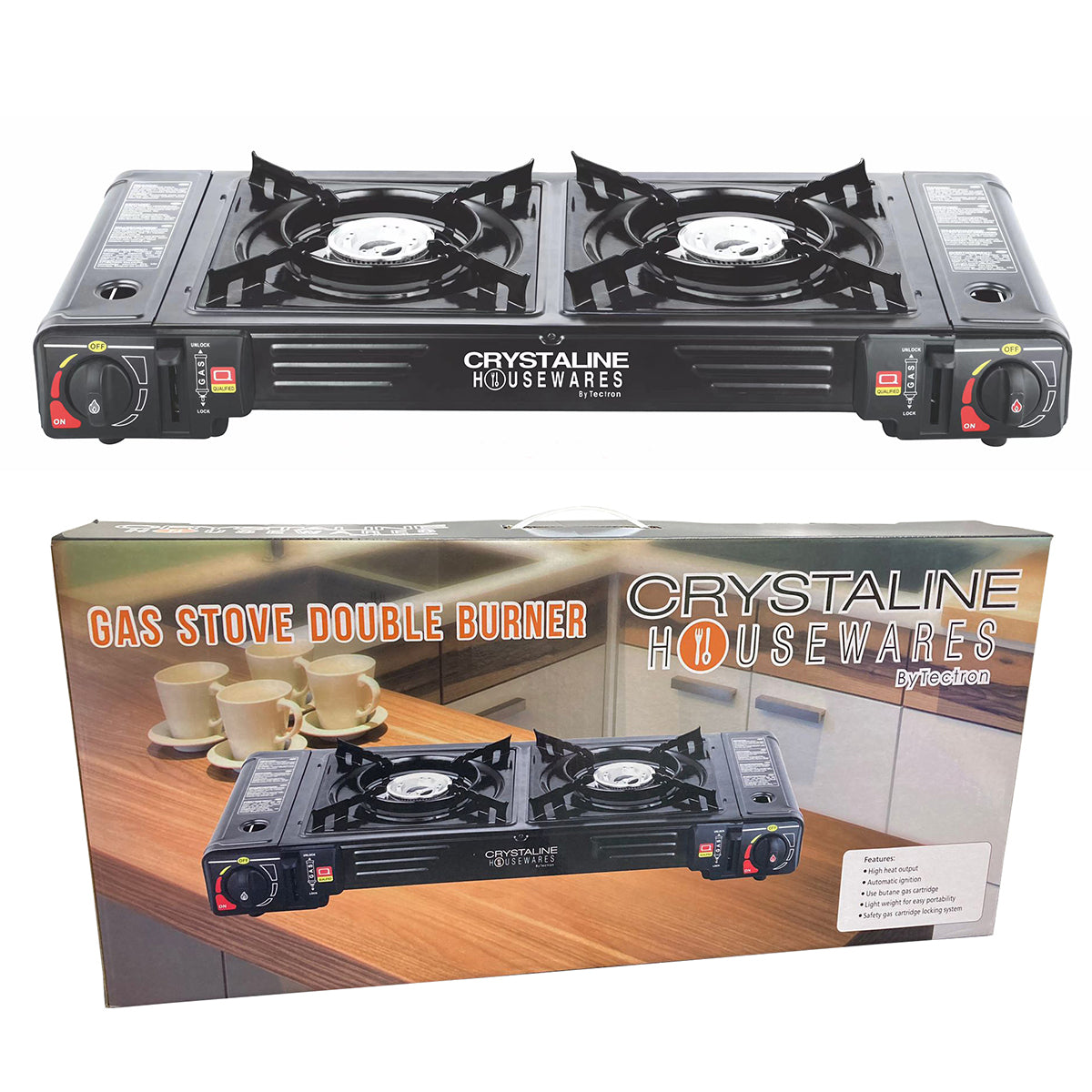 Double Burner Portable Gas Stove - HW007