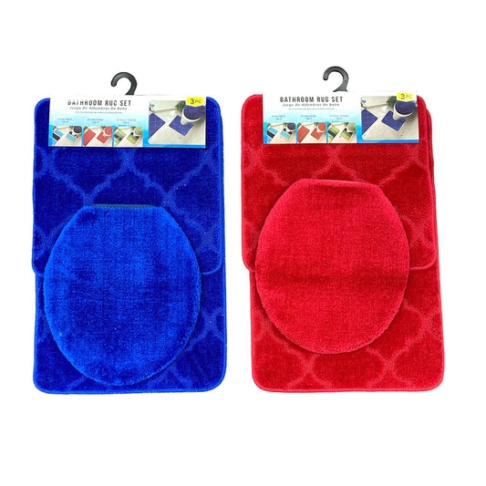 3 Pc Set Bathroom Rug - HW117