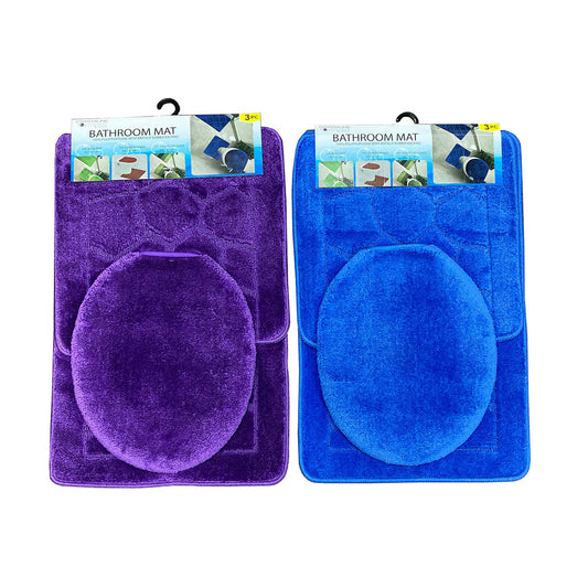 3 Pc Set Bathroom Rug - HW117