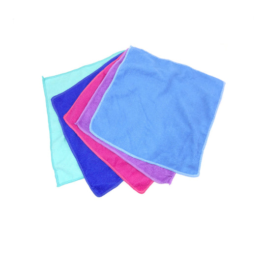 5 Pcs Microfiber Cleaning Cloth
Size: 11.8" X 11.8" - HW3014