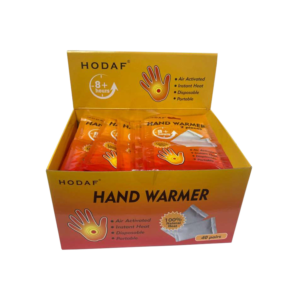 40 Pairs Disposable Hand Warmers in Display Box - HWHANDWARMER