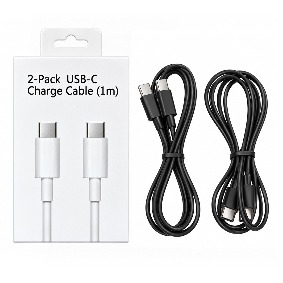 2 Pack 3 FT Type C to Type C Cable - M CPLUG