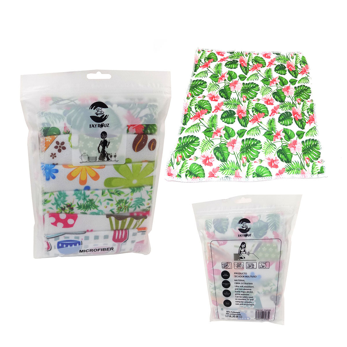 6 Pack Microfibre Cloths
Size:12” X 12” - MFA0506