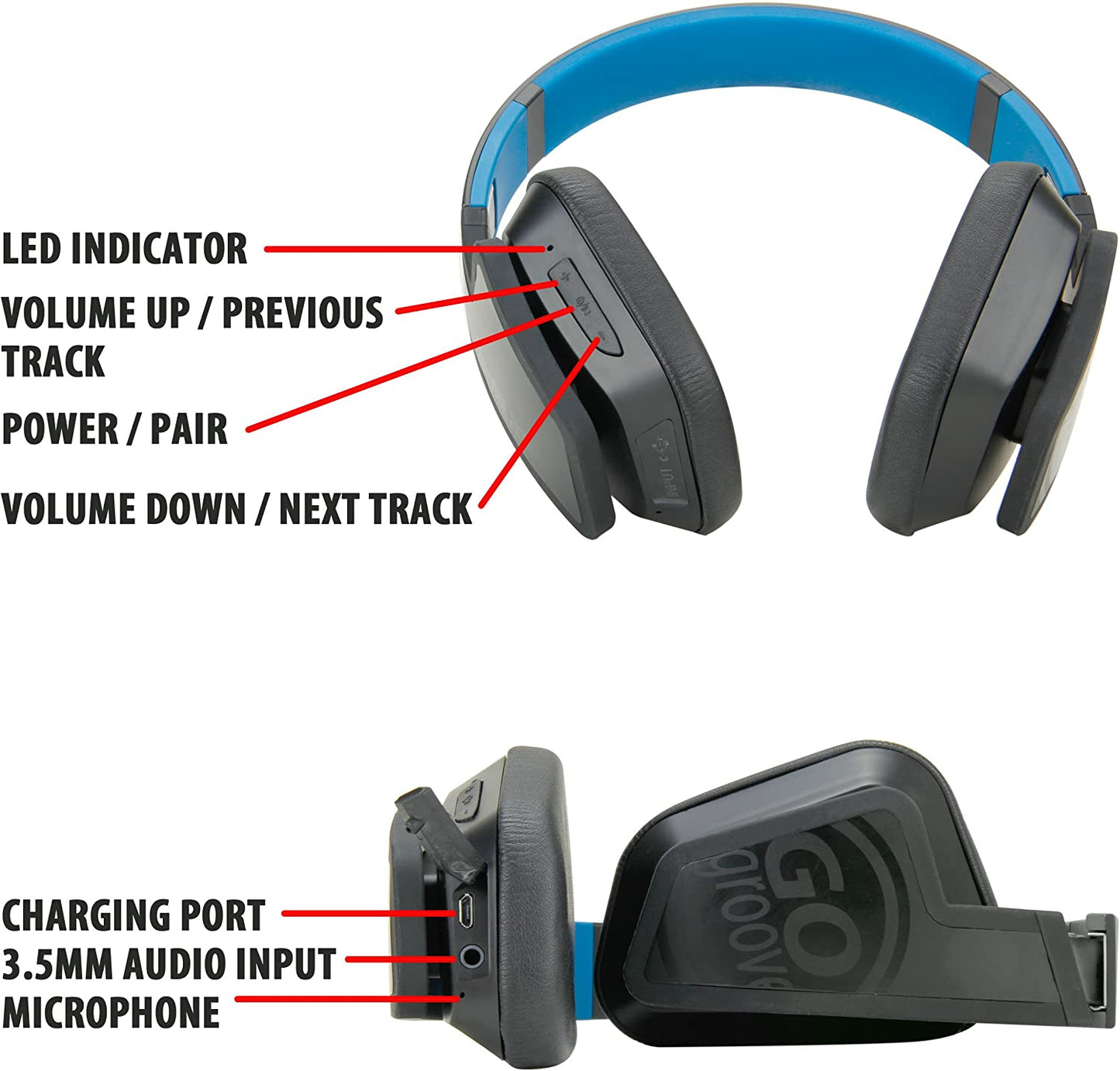 Go Groove Bluevibe Fxt Headset - MFXT200