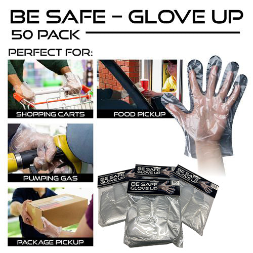 Disposable Plastic Gloves 50 Pcs Per Pack - MGLOVES6-1010