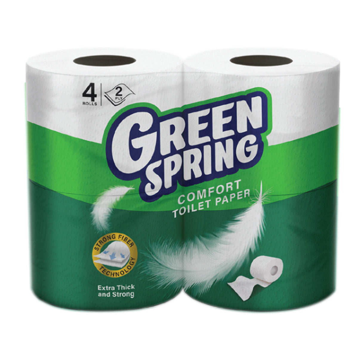 Green Spring Comfort Toilet Paper 4 Rolls 2 Ply (150 Sheets) - MHW5521