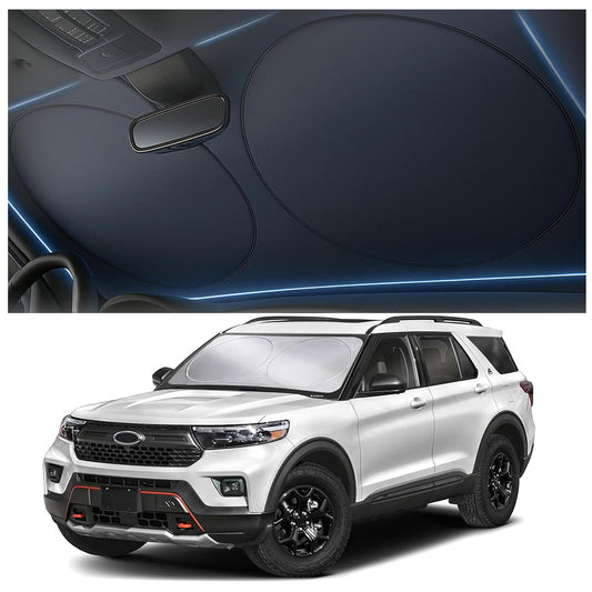 AUTOVIR Car Sunshade 64 x 32 Inches - MHWBVK