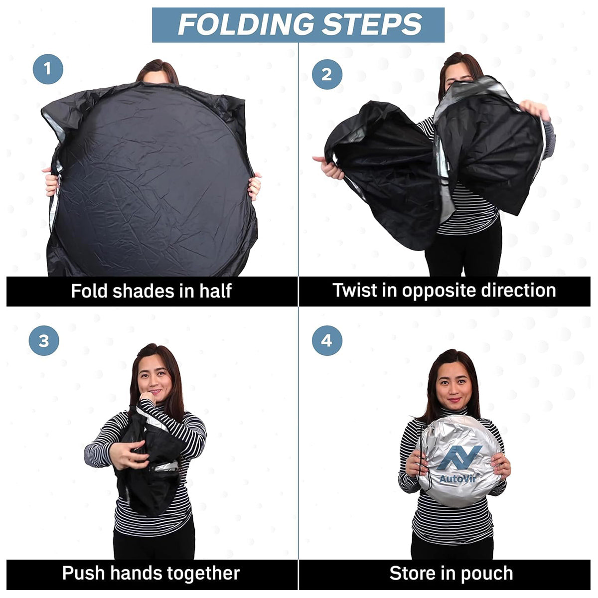 AUTOVIR Car Sunshade 64 x 32 Inches - MHWBVK