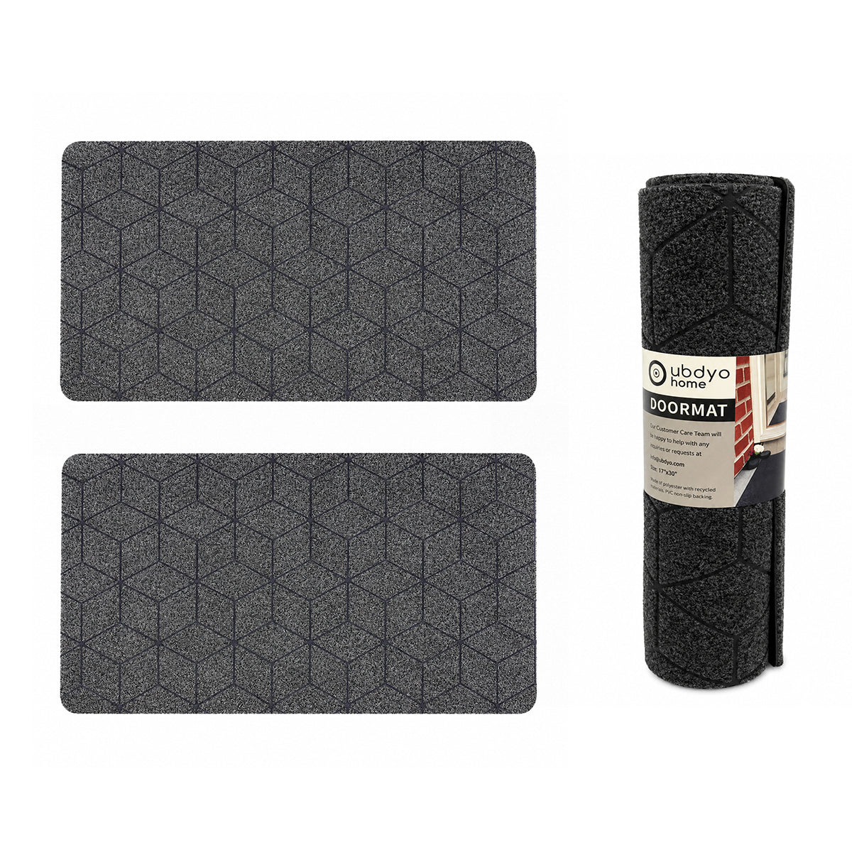 17 Inch X 30 Inch Door Mat 2 Pack - M RUG1730 2PK