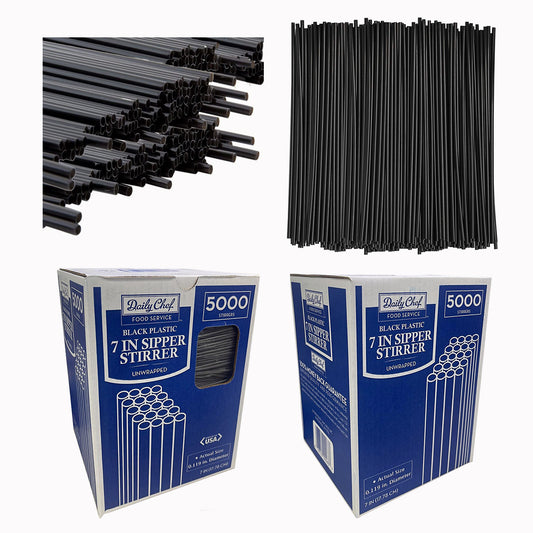 Daily Chef 7 Inches Sipper & Stirrer 5000 Pcs Per Box - MSTIRRER