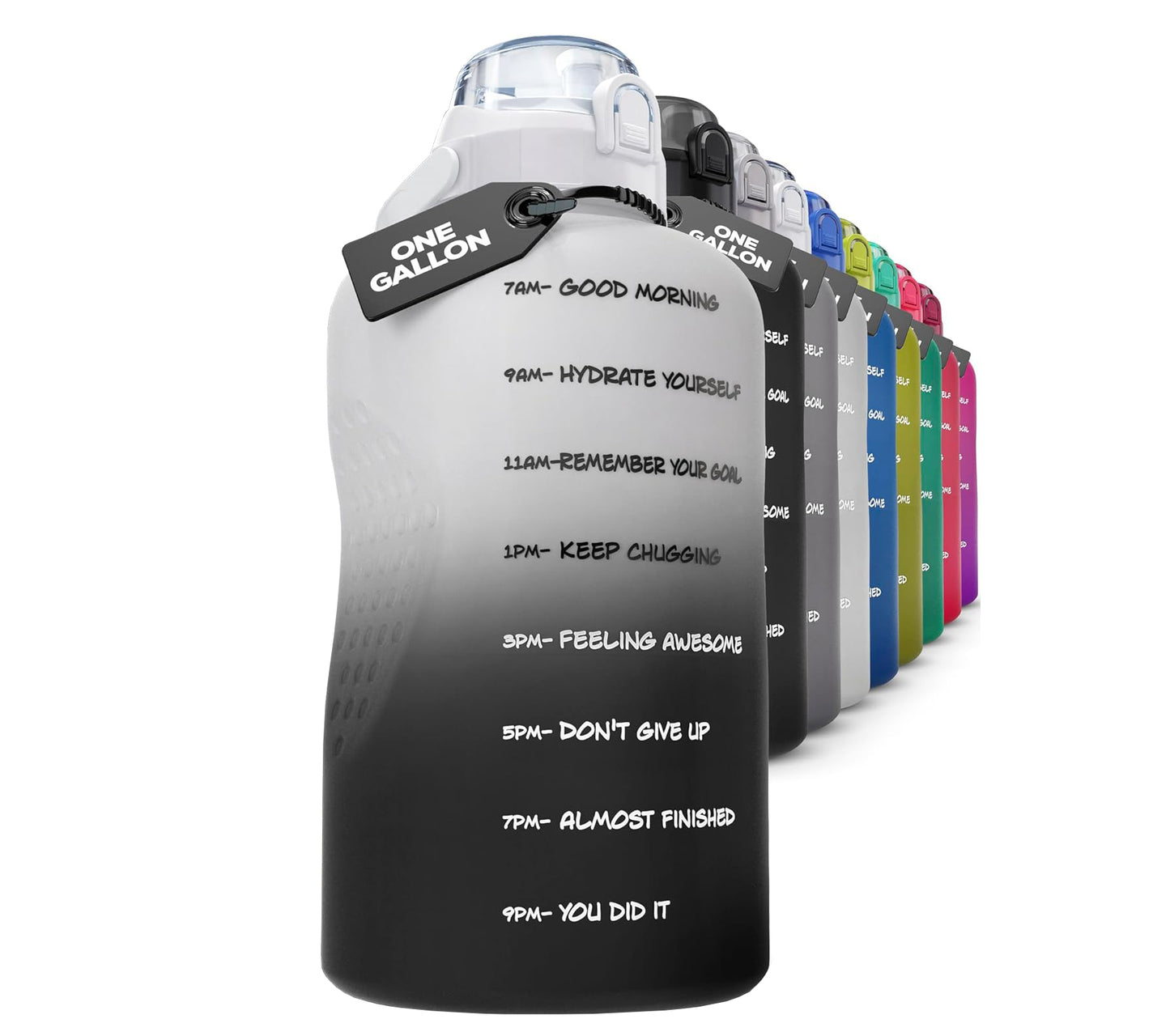 Motivational Water Bottle With Straw (1 Galon) - MSWB