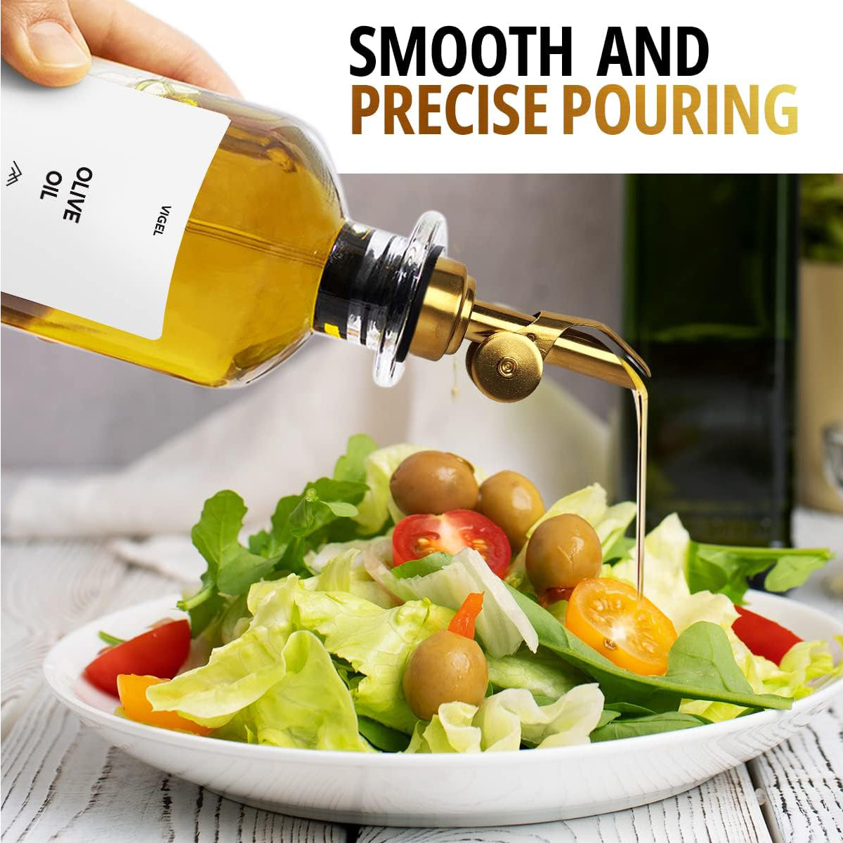 2 PC Set Vigel Premium Oil Dispenser 350 ML - M VGOIL350