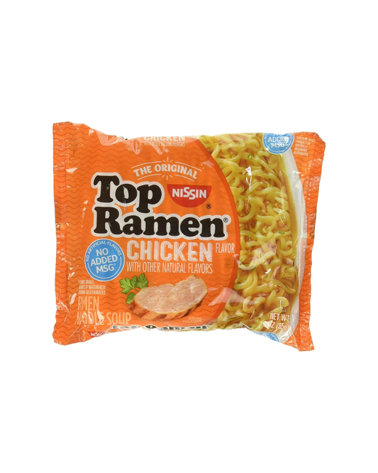 NISSIN TOP RAMEN CHICKEN FLAVOR, 3oz-5ct GNISSIN038C
