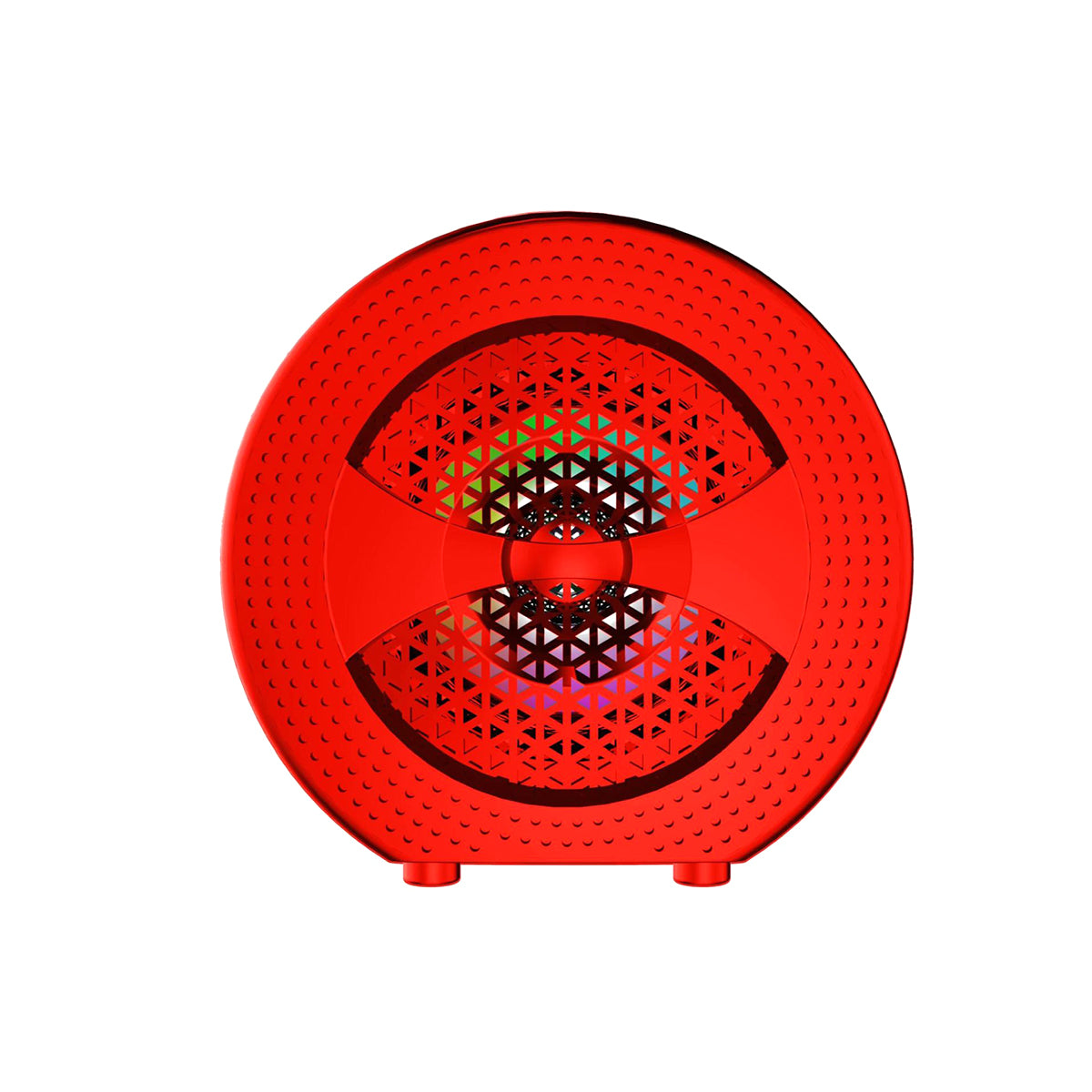 4" Round Wireless Speaker With USB/Tf Card & Aux Inputs 500 mAh Multicolor Light On Speaker - R440