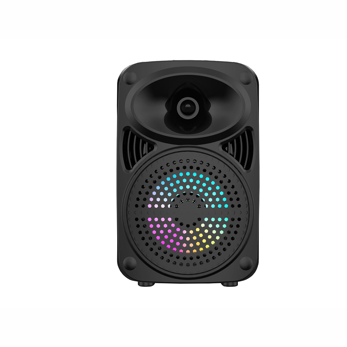 4" Wireless Speaker With USB/Tf Cards & Aux Inputs 500 mAh Multicolor Light On Speaker - R442