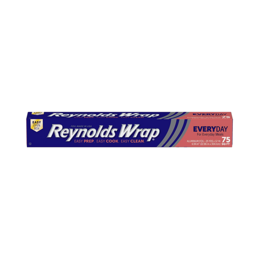 REYNOLDS WRAP STANDARD ALUMINUM FOIL, 75sq ft REY0154