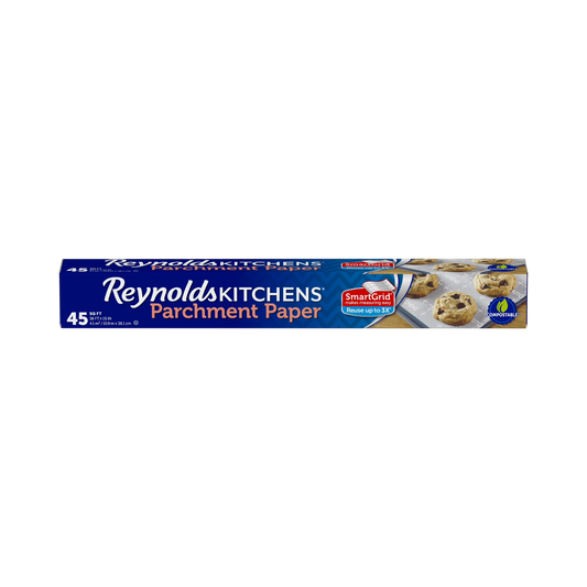 REYNOLDS KITCHENS PARCHMENT PAPER 18" ROLL WITH SMARTGRID, 45sq ft REY3310