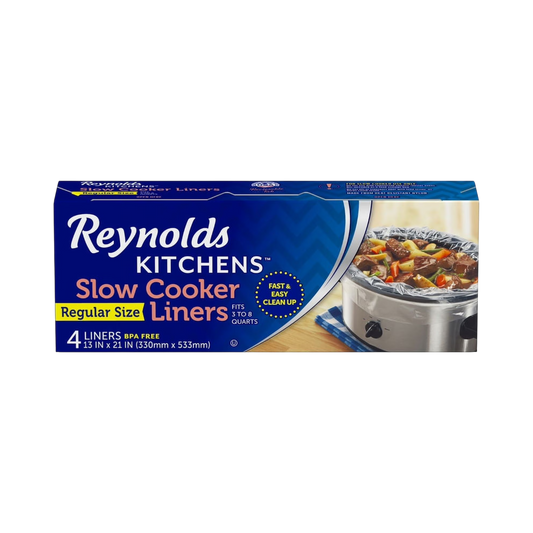 REYNOLDS SLOW COOKER LINERS 13' X 21", 4 LINERS REY5043