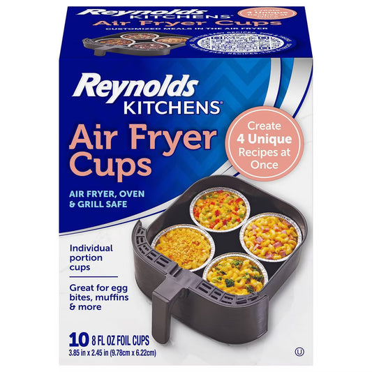 REYNOLDS AIR FRYER CUPS 6 CARTONS, 10ct - 8 fl oz- REY6001