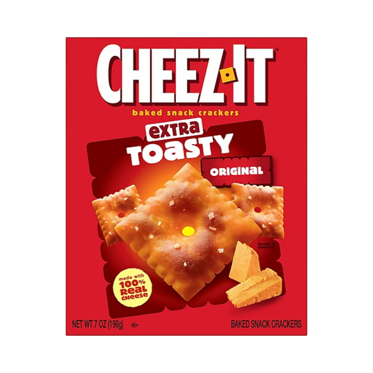 CHEEZ IT EXTRA TOASTY ORIGINAL, 7oz [cs12/pk12]– Tectron International
